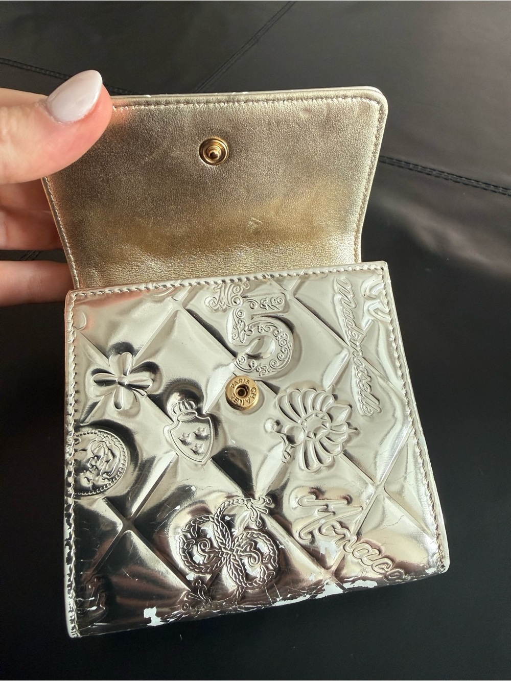 Chanel Metallic Quilted Women’s Wallet - Gold - Picture 8 of 11
